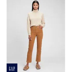 Like New - High Rise Vintage Slim Cords - Camel, 34 Regular